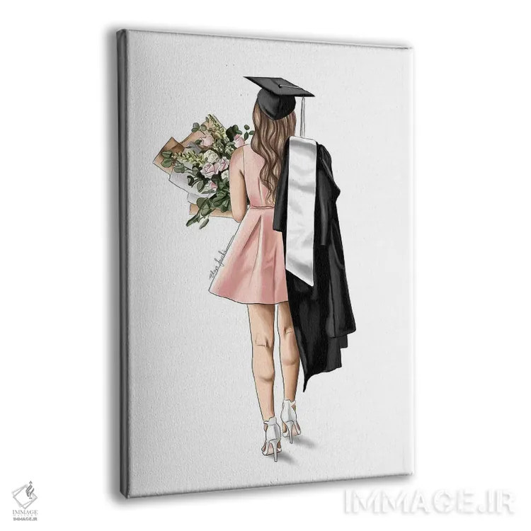 تابلو دکوراتیو فارغ التحصیل اثر الزا فوچه - نمای پرسپکتیو محصول