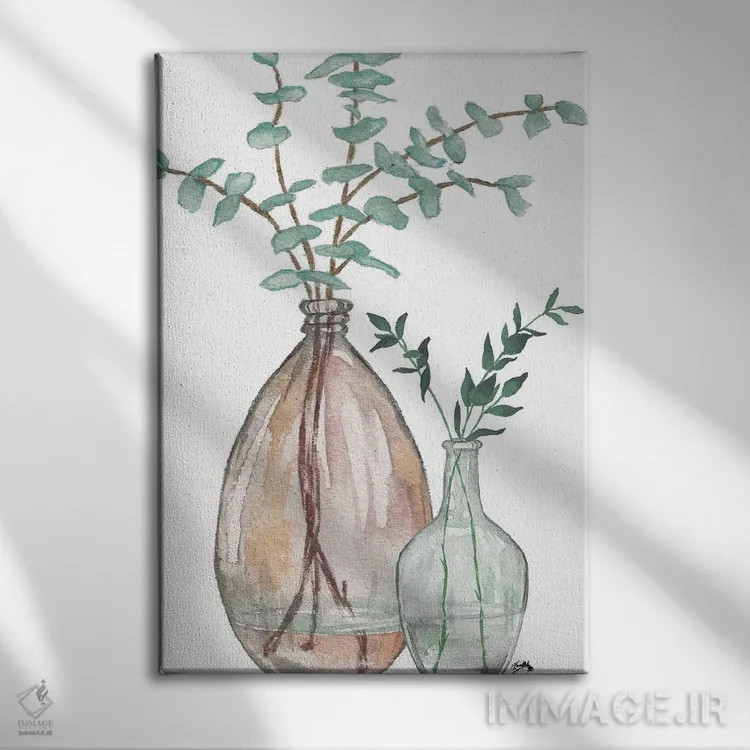 تابلو دکوراتیو تزئینات آرامش ۳ اثر الیزابت مدلی - نمای روبهرو روی دیوار