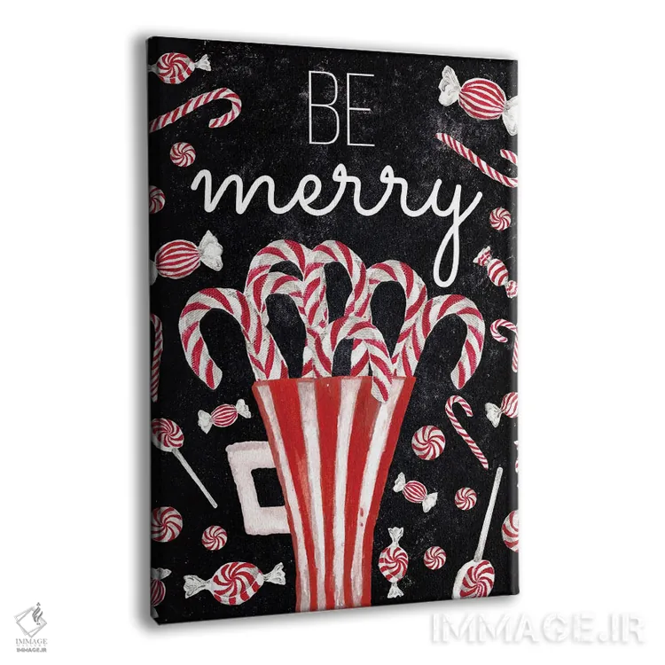 تابلو دکوراتیو آرزوی آب نبات چوبی نعناع فلفلی اثر الیزابت مدلی - نمای پرسپکتیو محصول