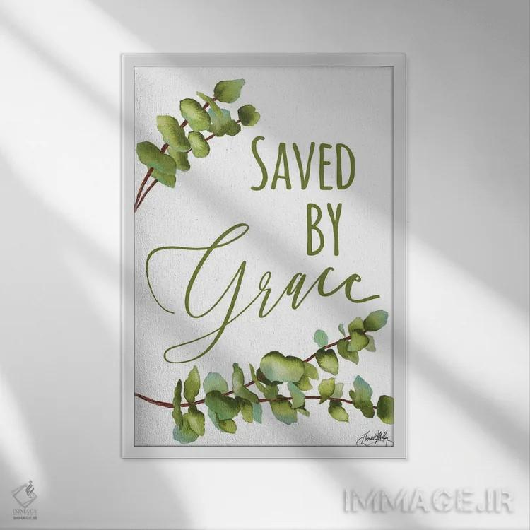 تابلو مدرن نجات یافته با لطف اثر الیزابت مدلی - نمای قابدار سفید