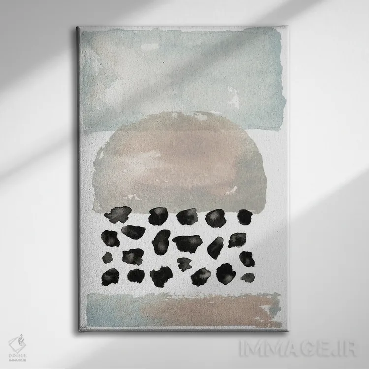 تابلو مینیمال جای دیگر ۲ اثر الیزابت مدلی - نمای روبهرو روی دیوار