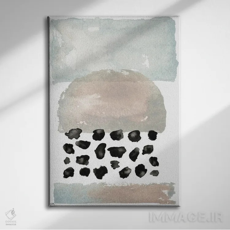 تابلو مینیمال جای دیگر ۲ اثر الیزابت مدلی - نمای روبهرو روی دیوار