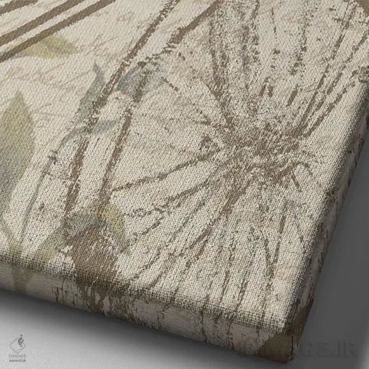 تابلو دکوراتیو گردش در پاریس I اثر الیزابت مدلی - نمای نزدیک بافت بوم