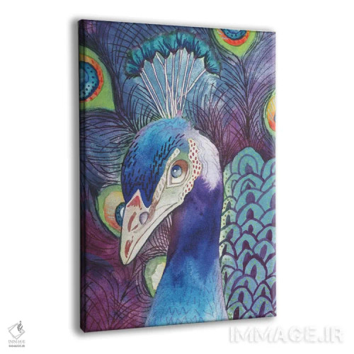 تابلو دکوراتیو طاووس پنهان اثر الیزابت مدلی - نمای پرسپکتیو محصول