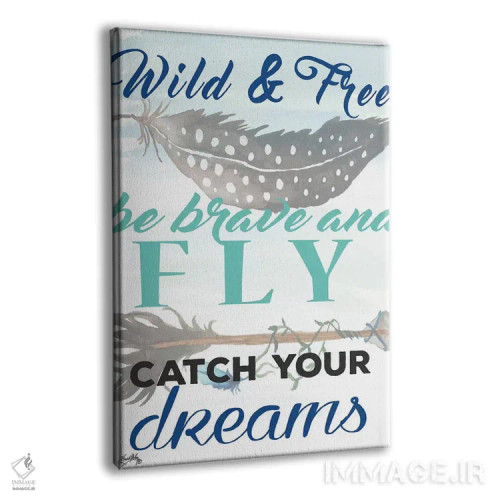 تابلو دکوراتیو الهام بخش شماره سه اثر الیزابت مدلی - نمای پرسپکتیو محصول