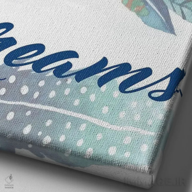 تابلو دکوراتیو الهام بخش شماره یک اثر الیزابت مدلی - نمای نزدیک بافت بوم