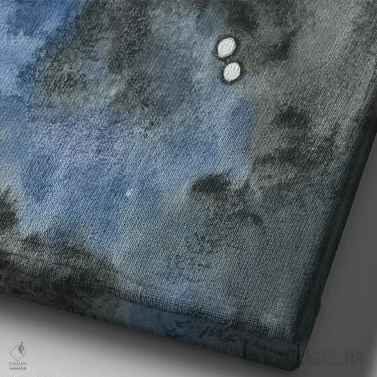 تابلو انتزاعی ثور اثر امیلی ماگون - نمای نزدیک بافت بوم