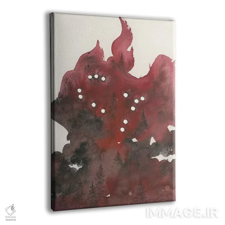 تابلو انتزاعی برج جوزا اثر امیلی ماگون - نمای پرسپکتیو محصول