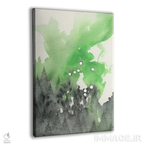 تابلو انتزاعی برج میزان اثر امیلی ماگون - نمای پرسپکتیو محصول