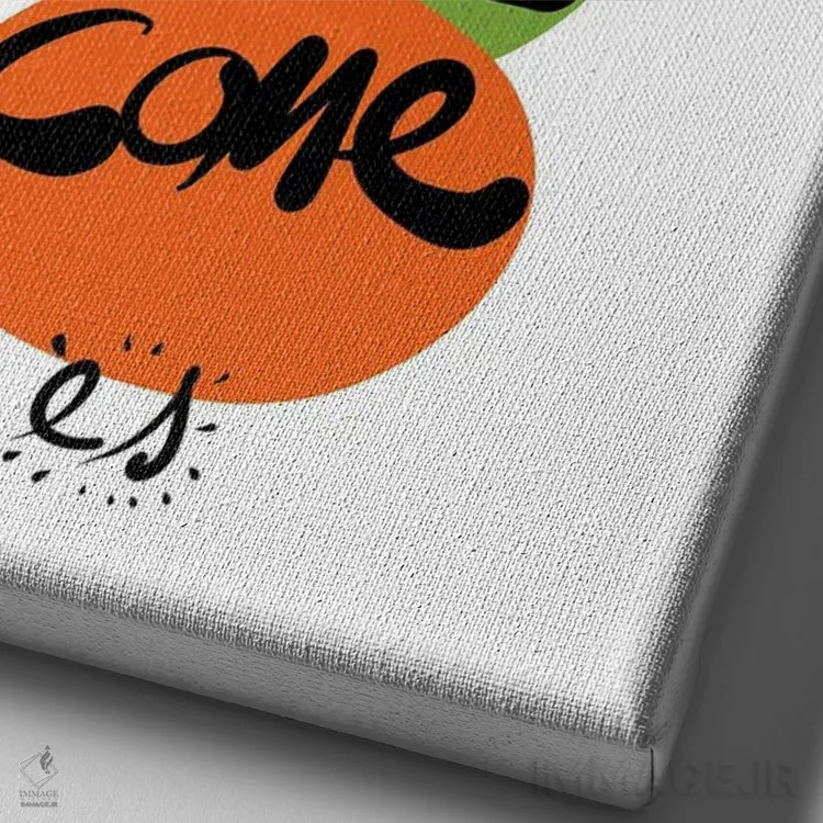 تابلو دکوراتیو صبر کن زمانت فرا می رسد اثر امانوئل سیگنورینو - نمای نزدیک بافت بوم