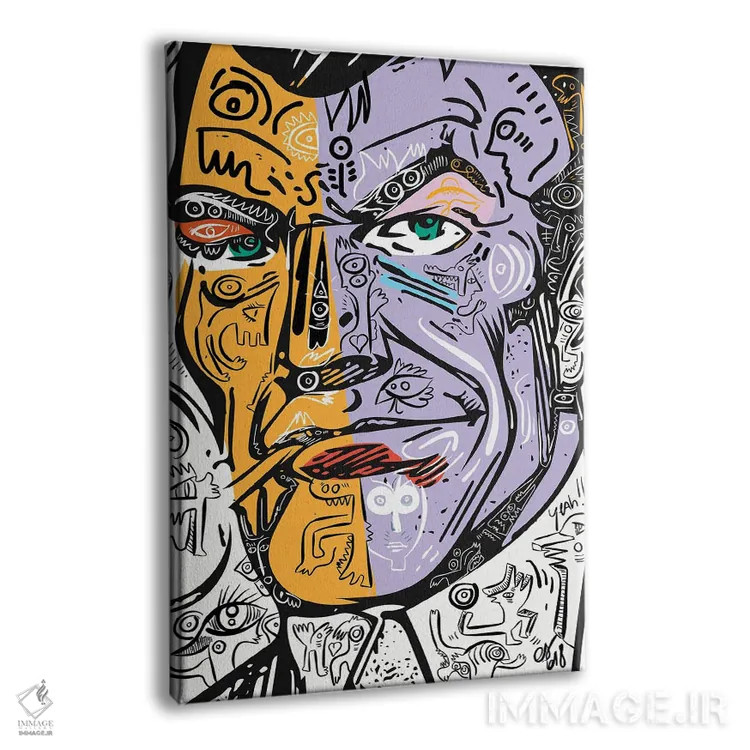 تابلو دکوراتیو قهرمان هنری پاپ کمیک خیابانی اثر امانوئل سیگنورینو - نمای پرسپکتیو محصول
