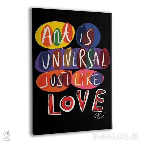 تابلو دکوراتیو هنر جهانی است مثل عشق اثر امانوئل سیگنورینو - نمای پرسپکتیو محصول