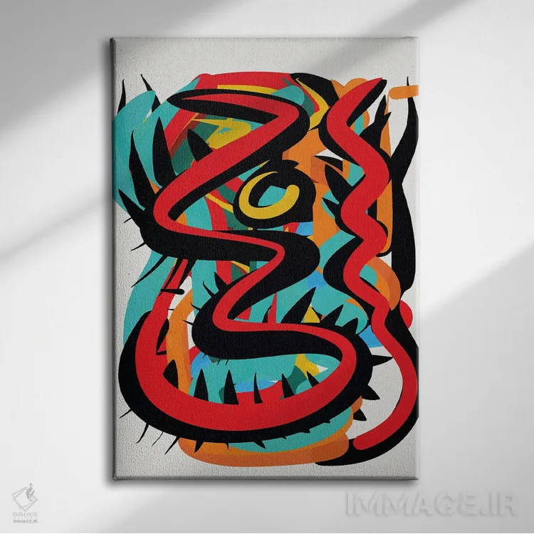 تابلو دکوراتیو انرژی اولیه هنر اثر امانوئل سیگنورینو - نمای روبهرو روی دیوار