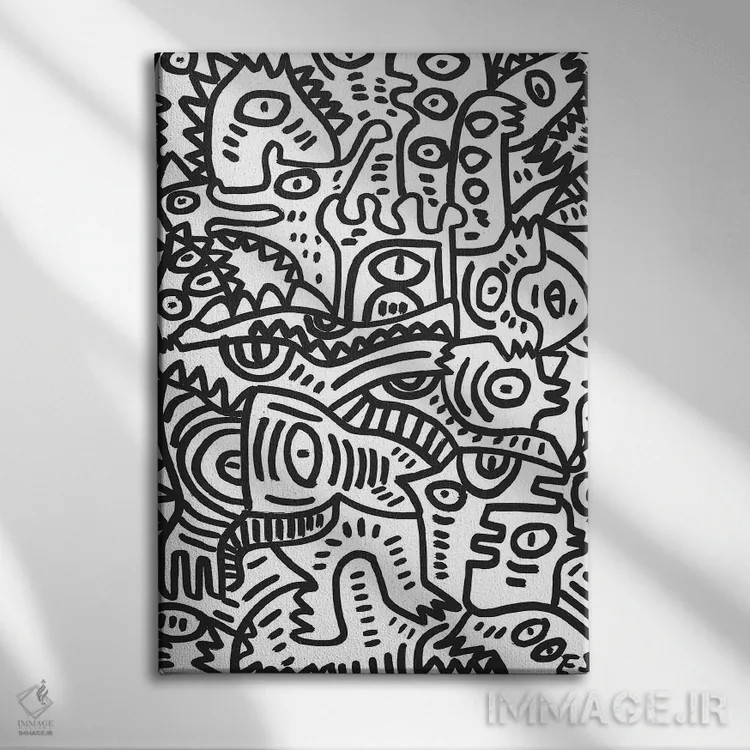 تابلو مینیمال برای حقوقت مبارزه کن اثر امانوئل سیگنورینو - نمای روبهرو روی دیوار