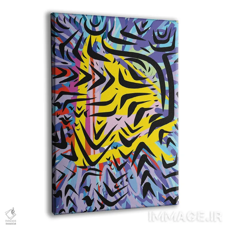 تابلو انتزاعی انرژی زندگی آفریقایی اثر امانوئل سیگنورینو - نمای پرسپکتیو محصول