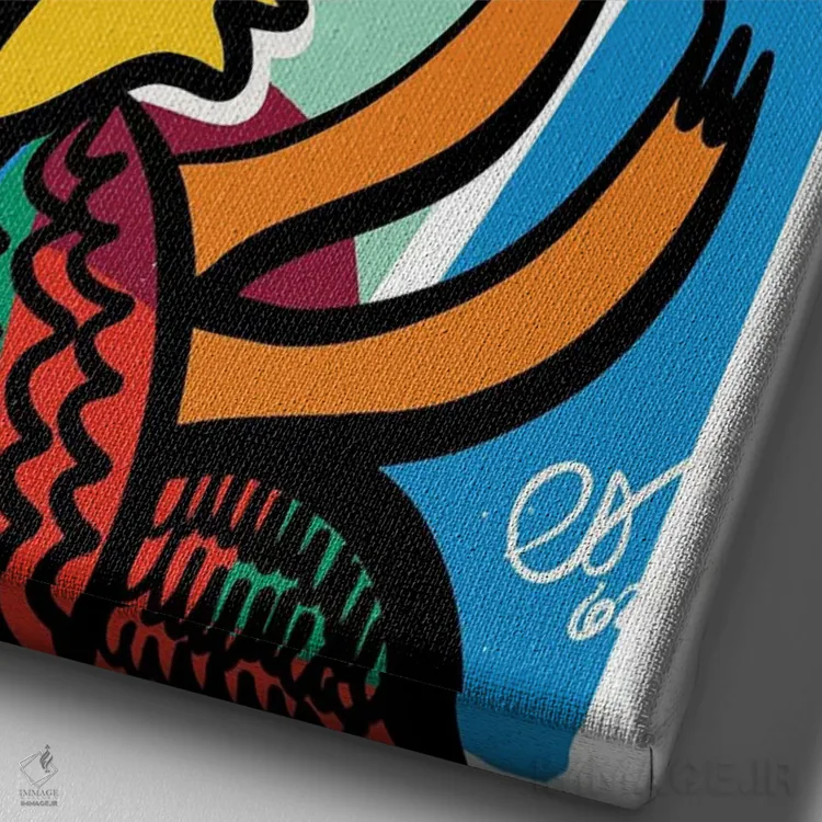 تابلو دکوراتیو جادوی عشق اثر امانوئل سیگنورینو - نمای نزدیک بافت بوم