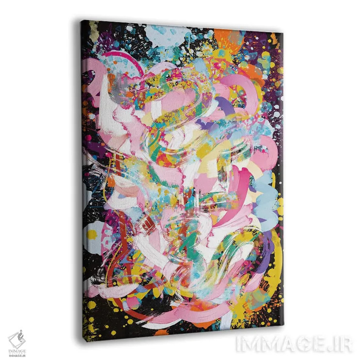 تابلو دکوراتیو کیهان انتزاعی ذن اثر امانوئل سیگنورینو - نمای پرسپکتیو محصول