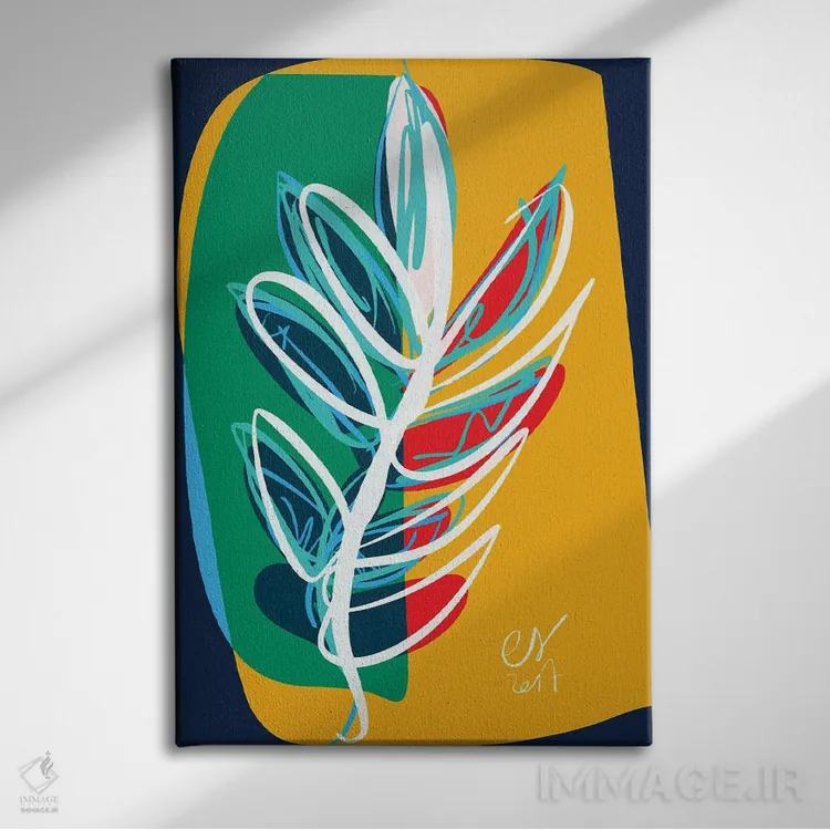 تابلو دکوراتیو نخل اثر امانوئل سیگنورینو - نمای روبهرو روی دیوار