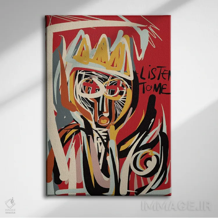 تابلو دکوراتیو به من گوش بده اثر امانوئل سیگنورینو - نمای روبهرو روی دیوار