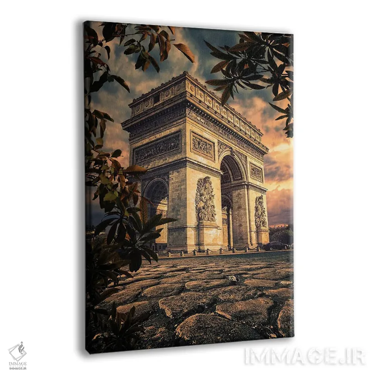 تابلو دکوراتیو غروب در پاریس اثر مانجیک پیکچرز - نمای پرسپکتیو محصول