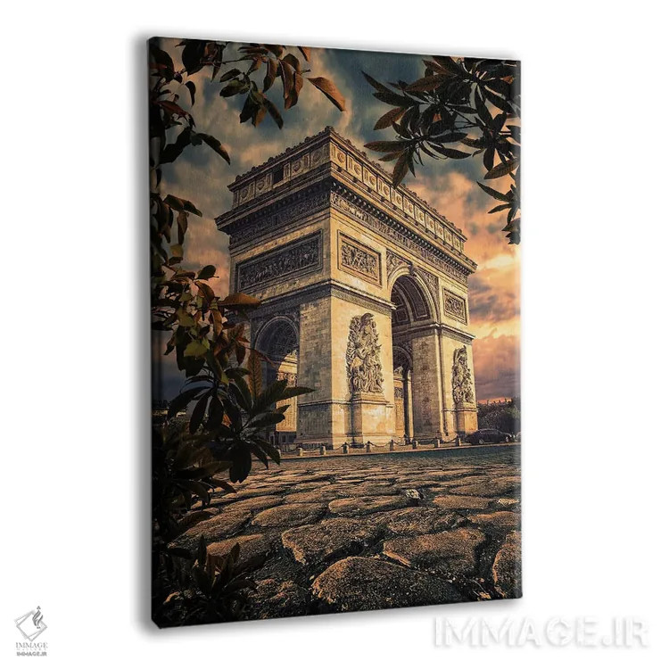 تابلو دکوراتیو غروب در پاریس اثر مانجیک پیکچرز - نمای پرسپکتیو محصول