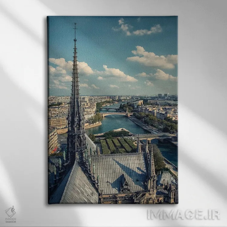 تابلو دکوراتیو سقف نوتردام اثر مانجیک پیکچرز - نمای روبهرو روی دیوار