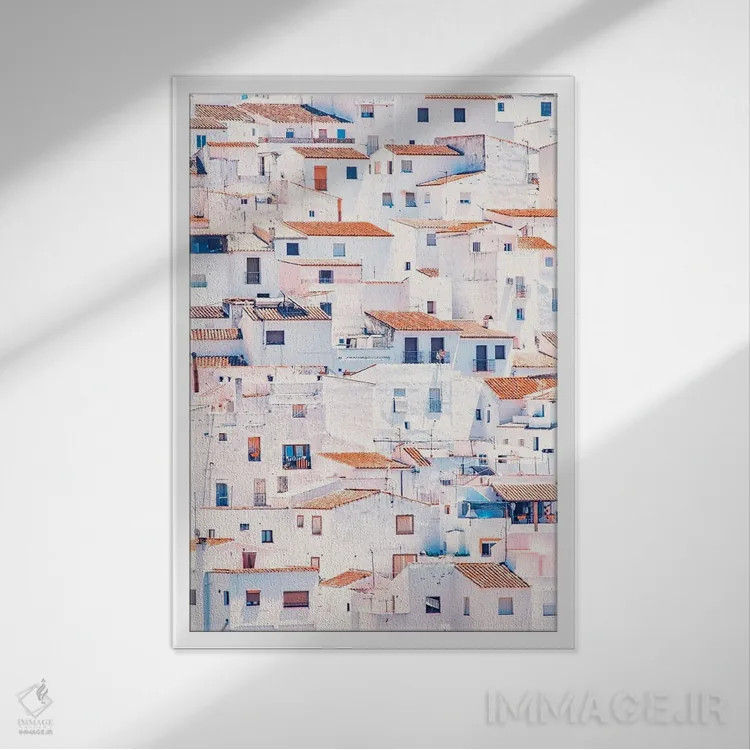 تابلو دکوراتیو آندلس اثر مانجیک پیکچرز - نمای قابدار سفید