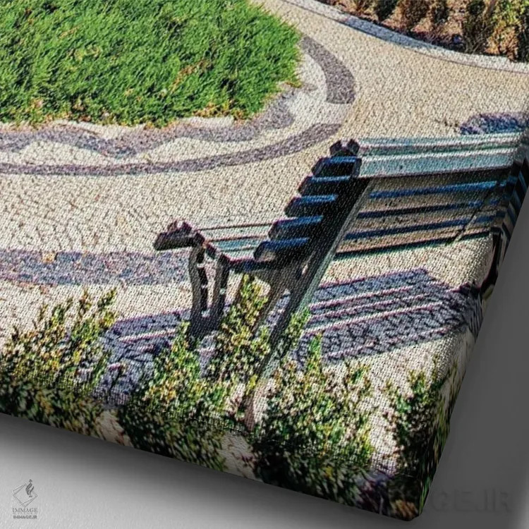 تابلو دکوراتیو لیسبون زیبا اثر مانجیک پیکچرز - نمای نزدیک بافت بوم