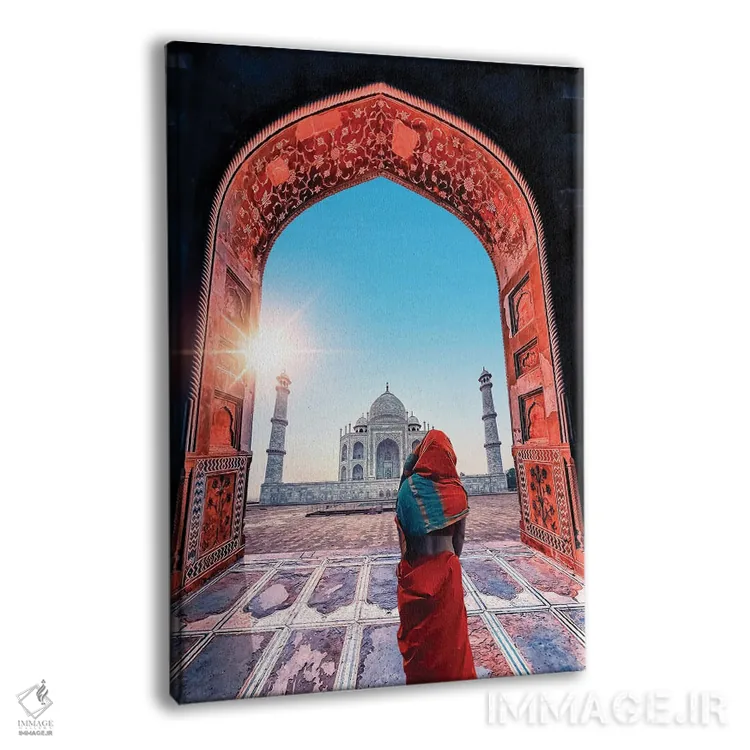 تابلو دکوراتیو رنگ های تاج محل اثر مانجیک پیکچرز - نمای پرسپکتیو محصول