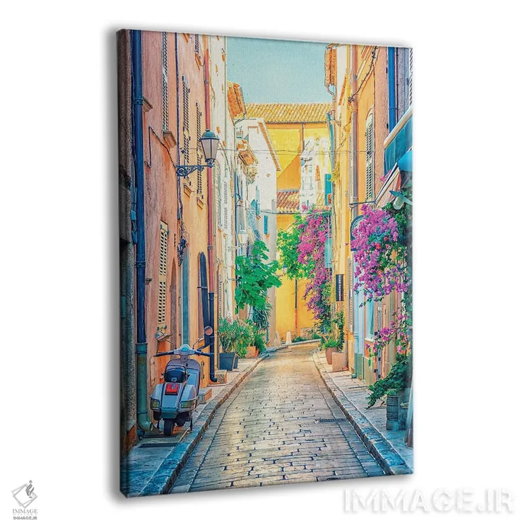 تابلو دکوراتیو خیابان سن تروپه اثر مانجیک پیکچرز - نمای پرسپکتیو محصول