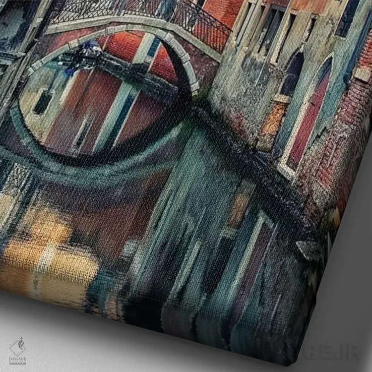 تابلو دکوراتیو ونیز اثر مانجیک پیکچرز - نمای نزدیک بافت بوم