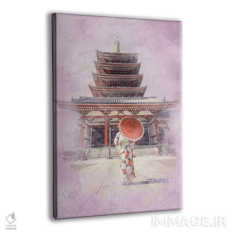 تابلو دکوراتیو آبرنگ توکیو اثر مانجیک پیکچرز - نمای پرسپکتیو محصول