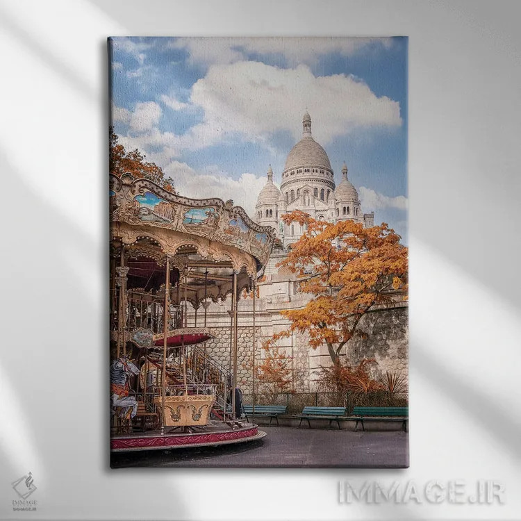 تابلو دکوراتیو مون مارتر اثر مانجیک پیکچرز - نمای روبهرو روی دیوار
