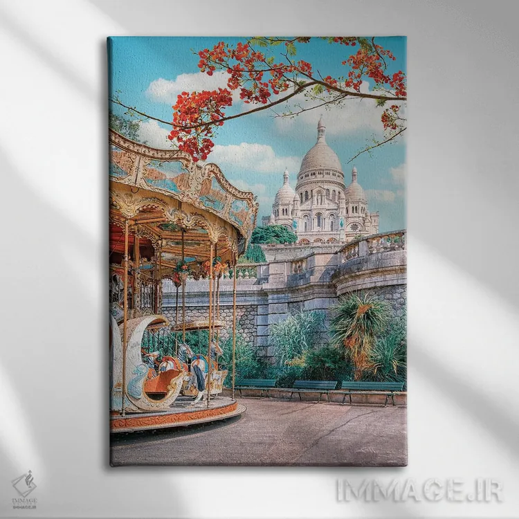 تابلو دکوراتیو آخر هفته در پاریس اثر مانجیک پیکچرز - نمای روبهرو روی دیوار