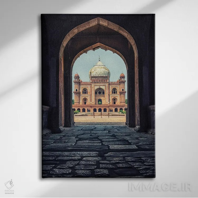 تابلو دکوراتیو مقبره صفدر جنگ اثر مانجیک پیکچرز - نمای روبهرو روی دیوار