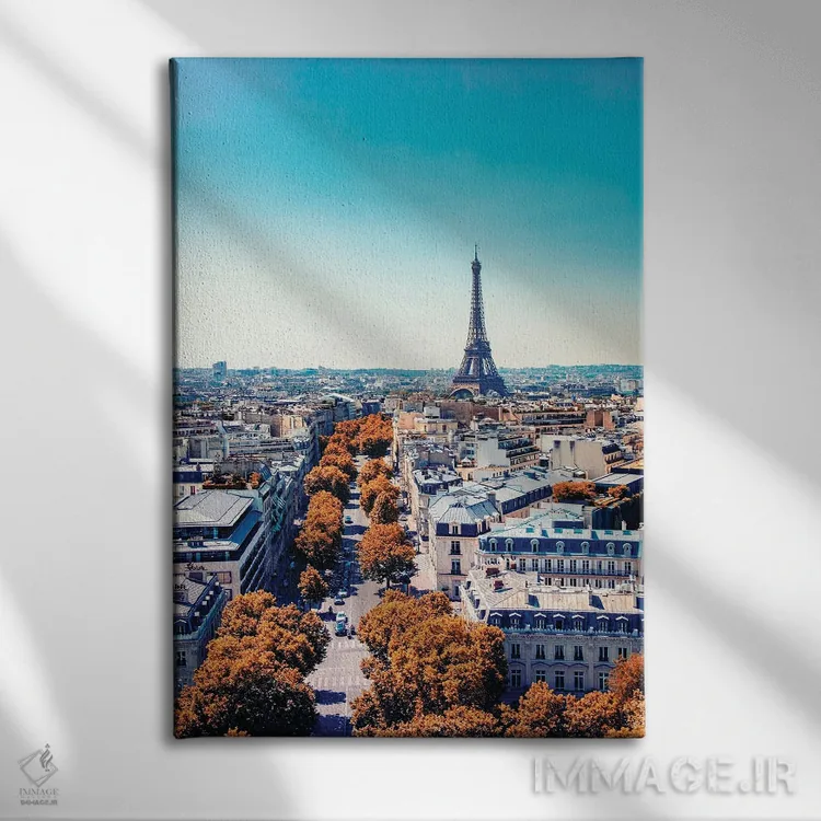 تابلو دکوراتیو نوامبر در پاریس اثر مانجیک پیکچرز - نمای روبهرو روی دیوار