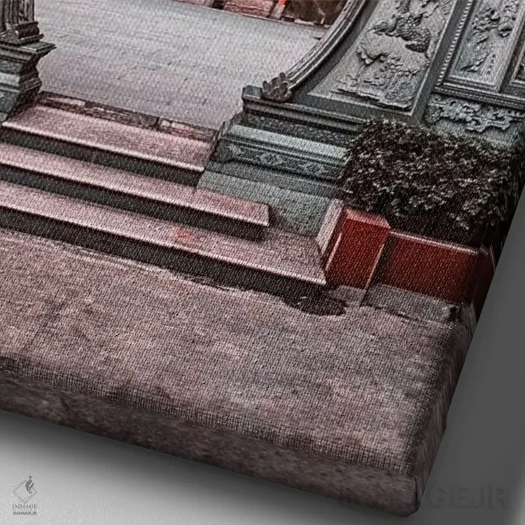 تابلو دکوراتیو در چینی اثر مانجیک پیکچرز - نمای نزدیک بافت بوم