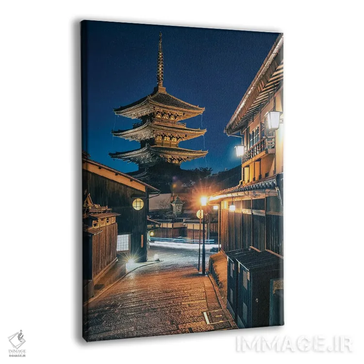 تابلو دکوراتیو شب کیوتو اثر مانجیک پیکچرز - نمای پرسپکتیو محصول