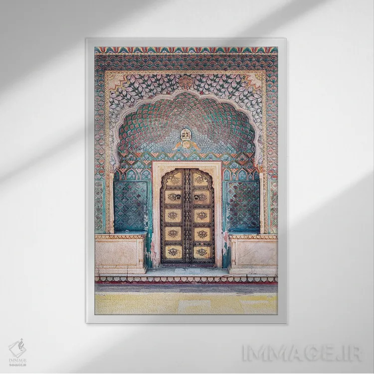 تابلو دکوراتیو معماری جیپور اثر مانجیک پیکچرز - نمای قابدار سفید