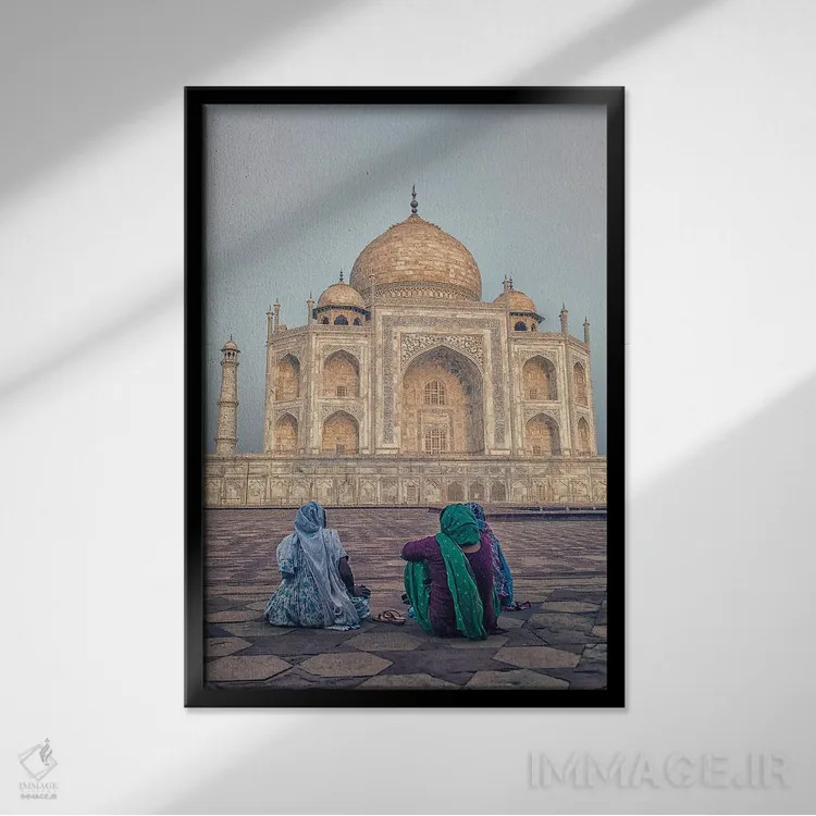 تابلو دکوراتیو تفکر اثر مانجیک پیکچرز - نمای قابدار مشکی