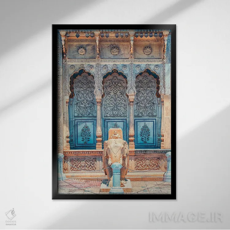تابلو دکوراتیو سبک کاخ شهر اثر مانجیک پیکچرز - نمای قابدار مشکی