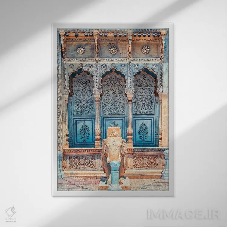 تابلو دکوراتیو سبک کاخ شهر اثر مانجیک پیکچرز - نمای قابدار سفید