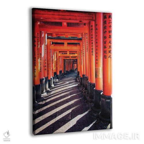 تابلو دکوراتیو معبد فوشیمی ایناری تایشا اثر مانجیک پیکچرز - نمای پرسپکتیو محصول