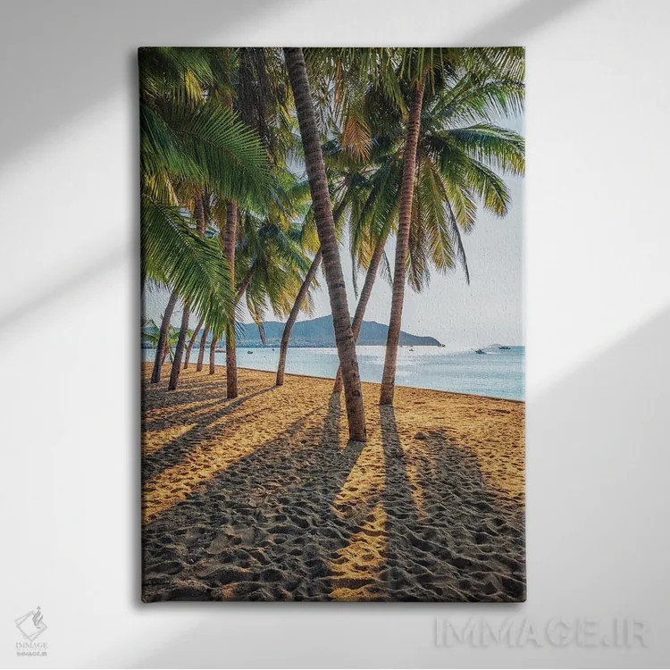 تابلو دکوراتیو ساحل بنگ ساره اثر مانجیک پیکچرز - نمای روبهرو روی دیوار