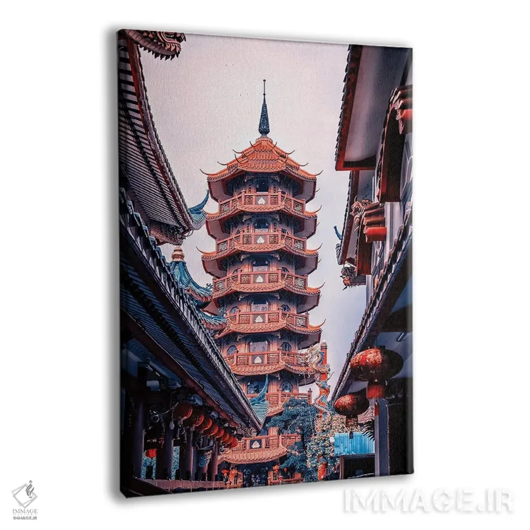 تابلو دکوراتیو معماری چینی در بانکوک اثر مانجیک پیکچرز - نمای پرسپکتیو محصول