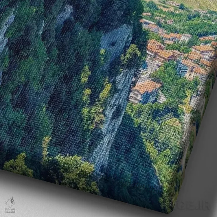 تابلو دکوراتیو جمهوری سن مارینو اثر مانجیک پیکچرز - نمای نزدیک بافت بوم