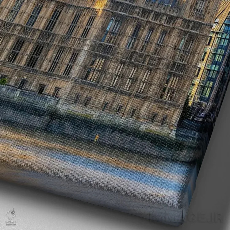 تابلو دکوراتیو نماد لندن اثر مانجیک پیکچرز - نمای نزدیک بافت بوم