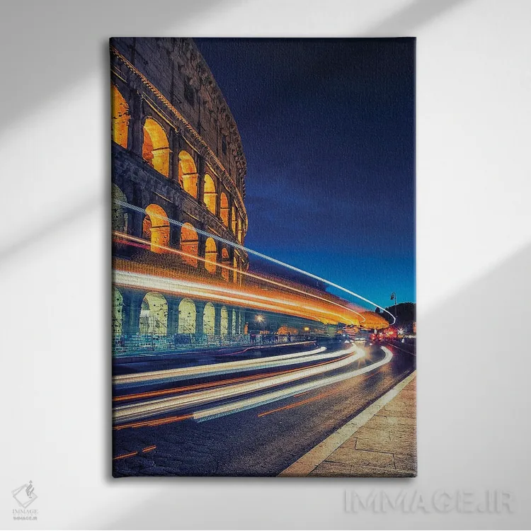 تابلو دکوراتیو شب در رم اثر مانجیک پیکچرز - نمای روبهرو روی دیوار