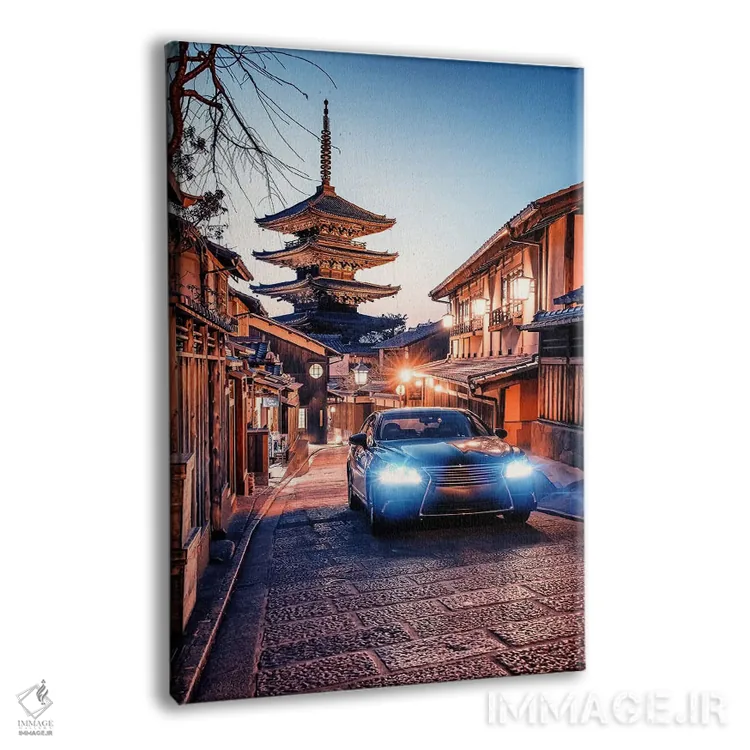 تابلو دکوراتیو خیابان کیوتو اثر مانجیک پیکچرز - نمای پرسپکتیو محصول