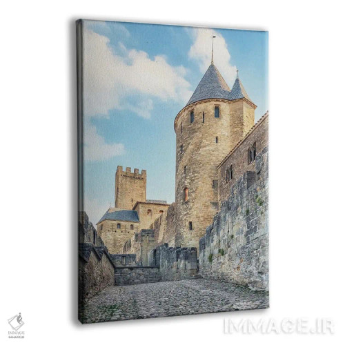 تابلو دکوراتیو دیواره قلعه کارکاسون اثر مانجیک پیکچرز - نمای پرسپکتیو محصول